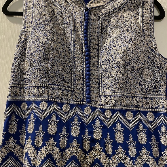 Royal Blue Indian Gown/Dress. - Picture 2 of 4